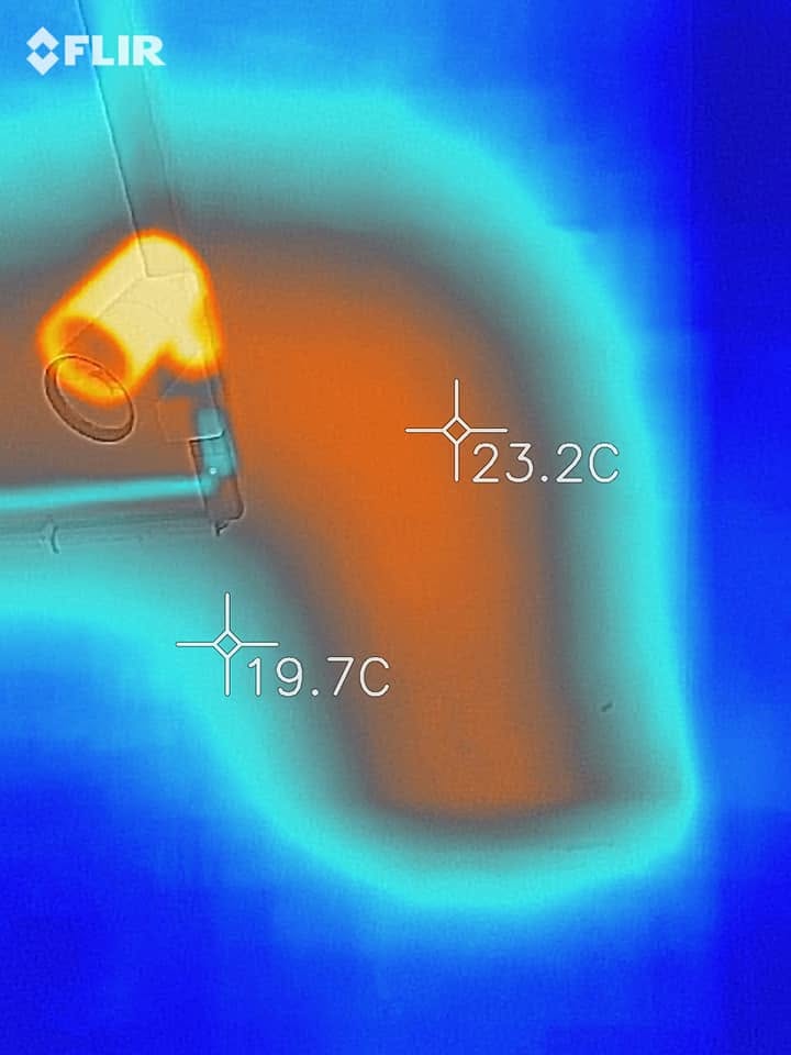 熱水管彎頭熱顯像抓漏現場紀錄